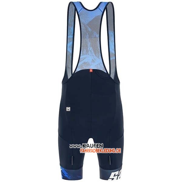 Tour de Suisse Kurzarmtrikot 2019 und Kurze Tragerhose Dunkel Blau Wei
